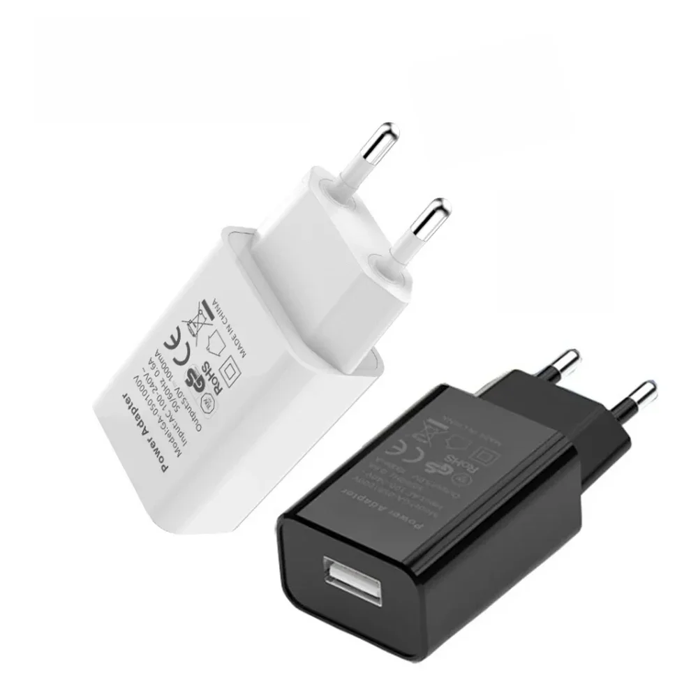 5V 1A Mini chargeur mural USB chargeur de téléphone portable prise ue adaptateur de chargeur de voyage pour iPhone13 Android xiaomi mi11 huawei mate30