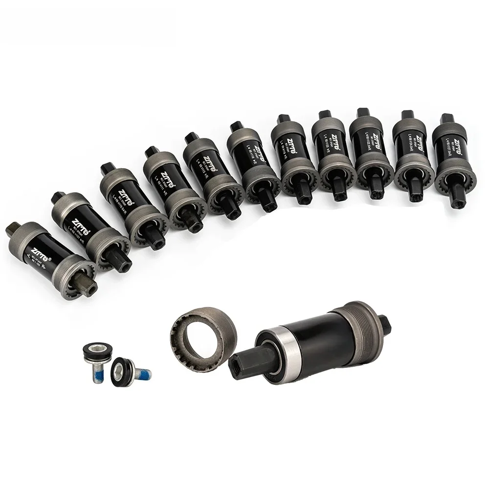 AliExpress ZTTO 118mm 120mm 122.5mm 124.5mm 127.5mm Bicycle Square Tapered Bottom Bracket BSA Axis For SQuare Hole Crankset Fat Snow Bike