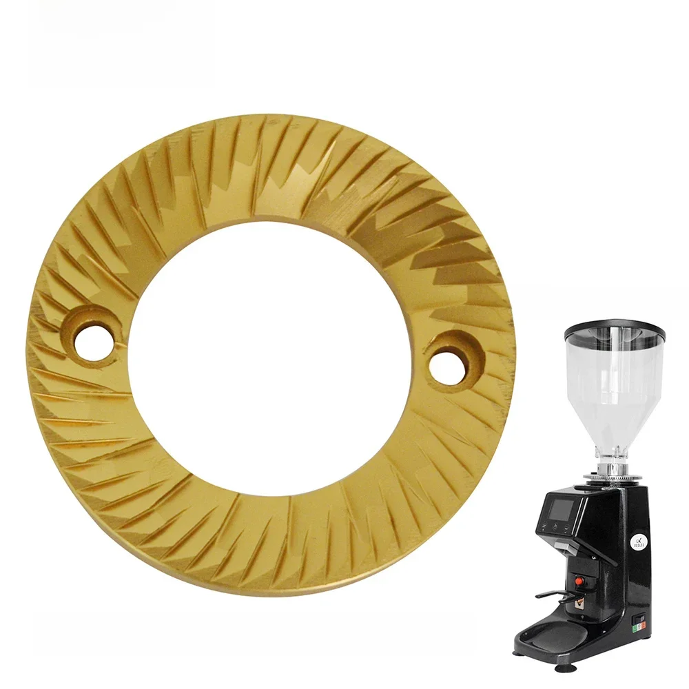 Moedor de café rebarba titânio rebarba 60mm adequado para modelo 022 rebarba plana