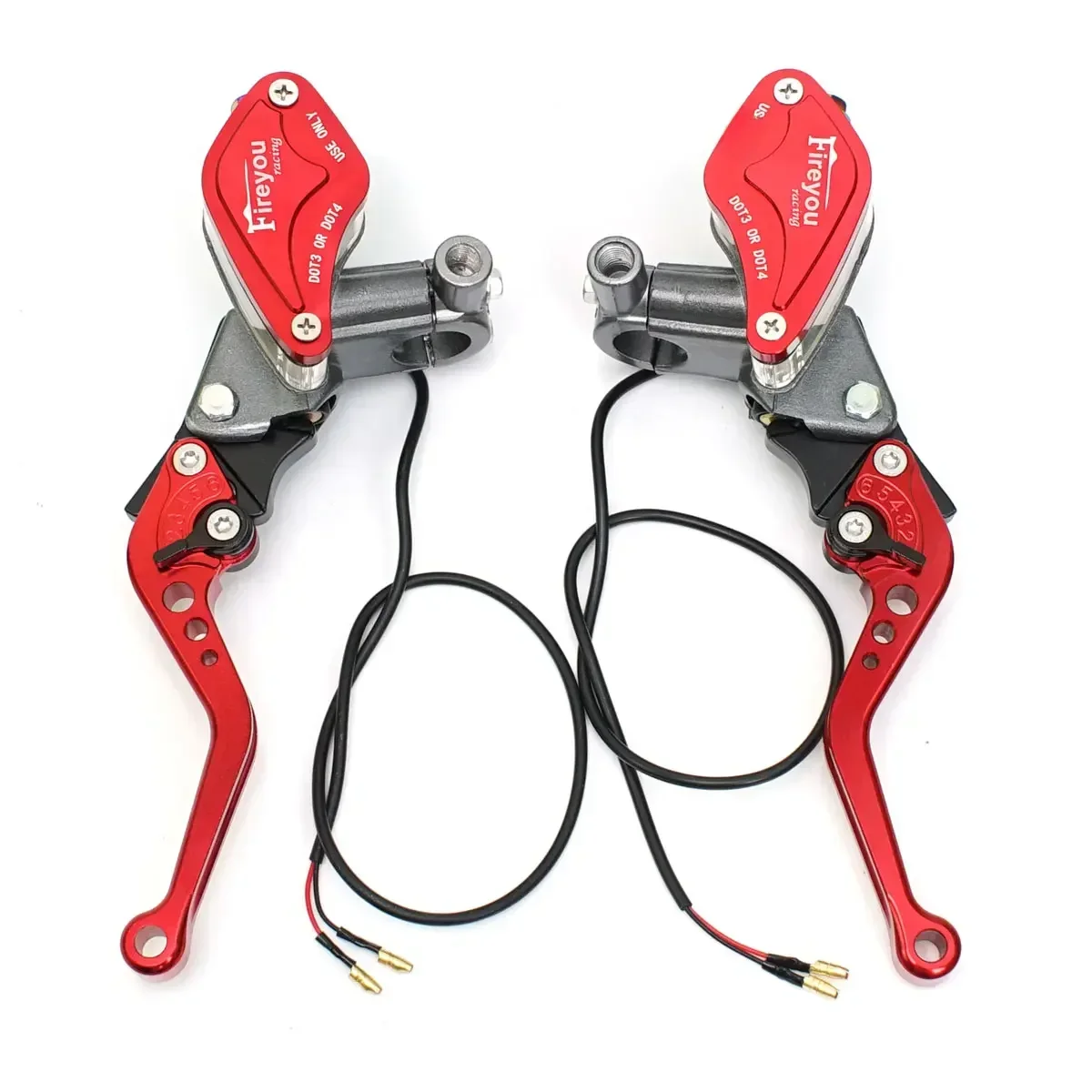 AliExpress Fireyouracing 1 Pair Universal Motorcycle Hydraulic Clutch Lever Brake Master Cylinder Pump 22mm For Street Pit Bike Motocross Moped Dirt Bike