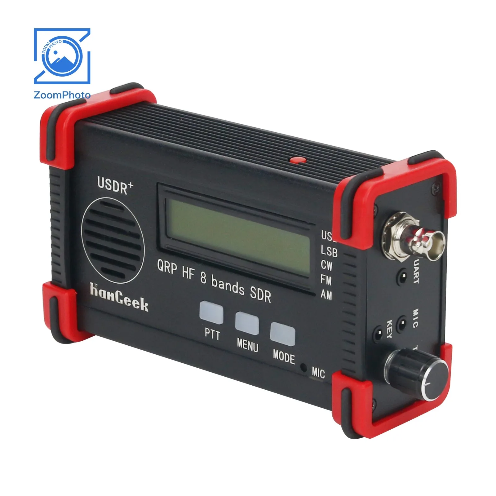 HanGeek-Transcsec sans microphone, USDR +, 5W, QRP, HF, 8 bandes, SDR, FT8, USB, LSB, HF