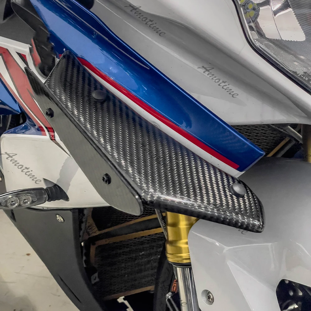 Аксессуары для мотоциклов обтекатель панель чехол DOWNFORCE Спойлеры для BMW S1000RR 2010-2018 HP4 углеродное волокно