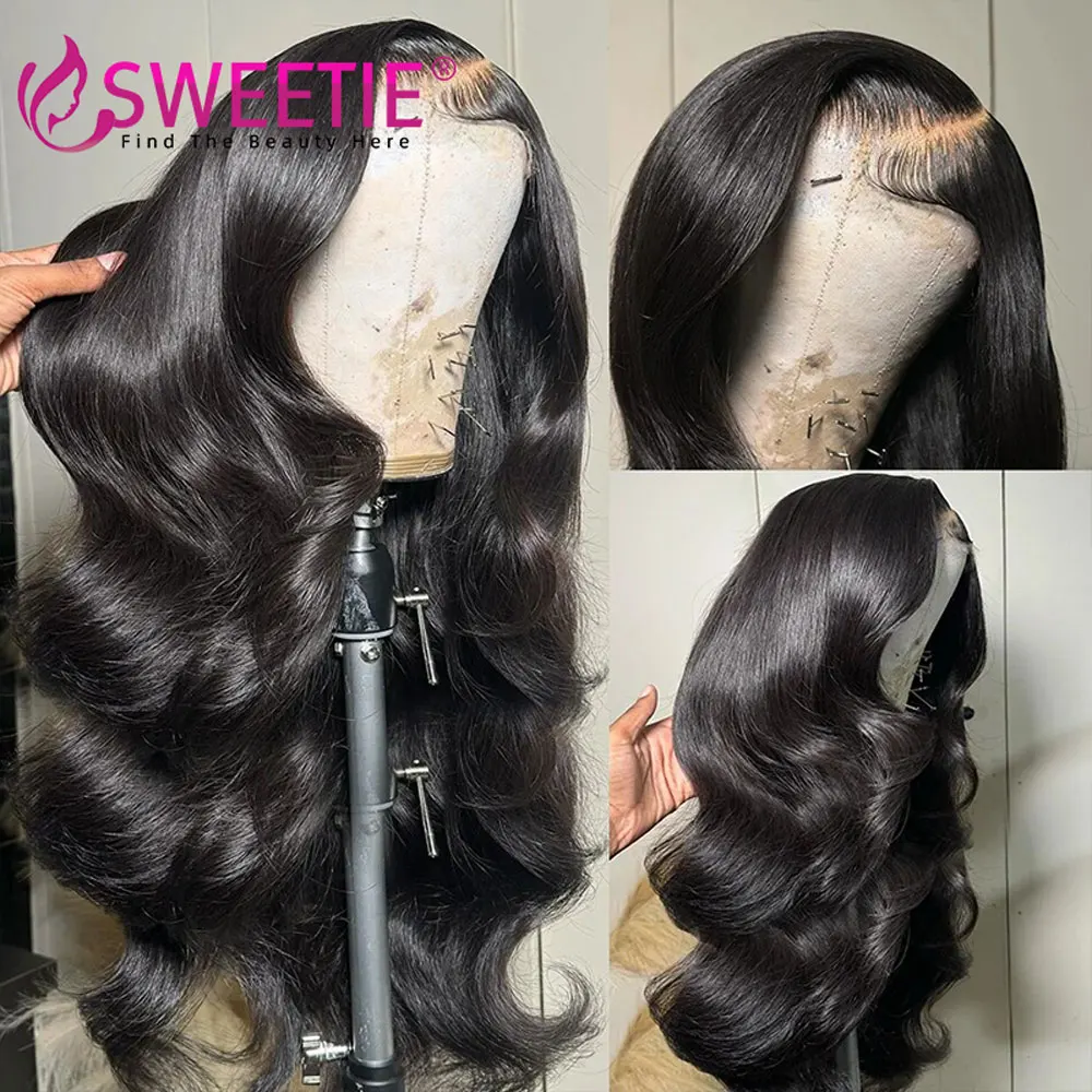 13x6 Body Wave Lace Frontal Wig Peruvian Lace Front Human Hair Wigs Pre Plucked Lace Frontal Wig Natural Wave Human Hair Wigs