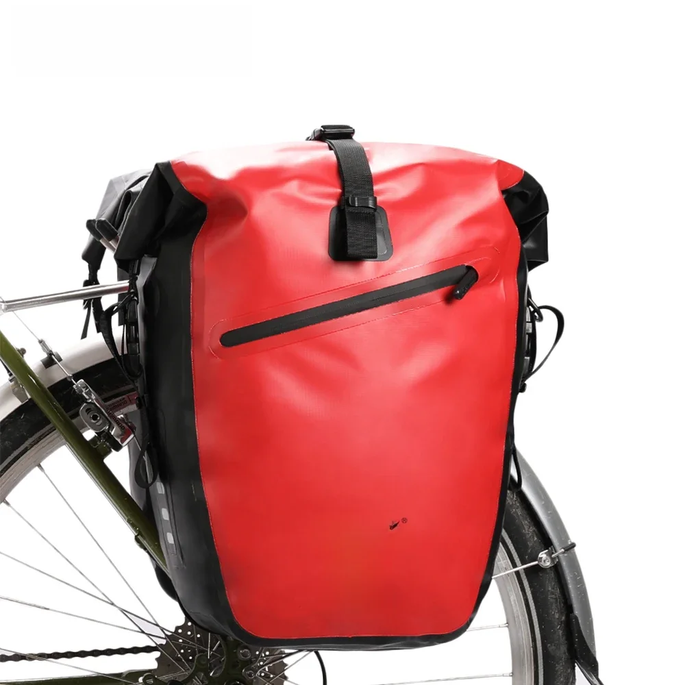 AliExpress Rhinowalk Waterproof Red Bike Bag Travel Cycling Bag 27L Bicycle Rear Rack Tail Seat Trunk Bags Bicycle Bags & Panniers