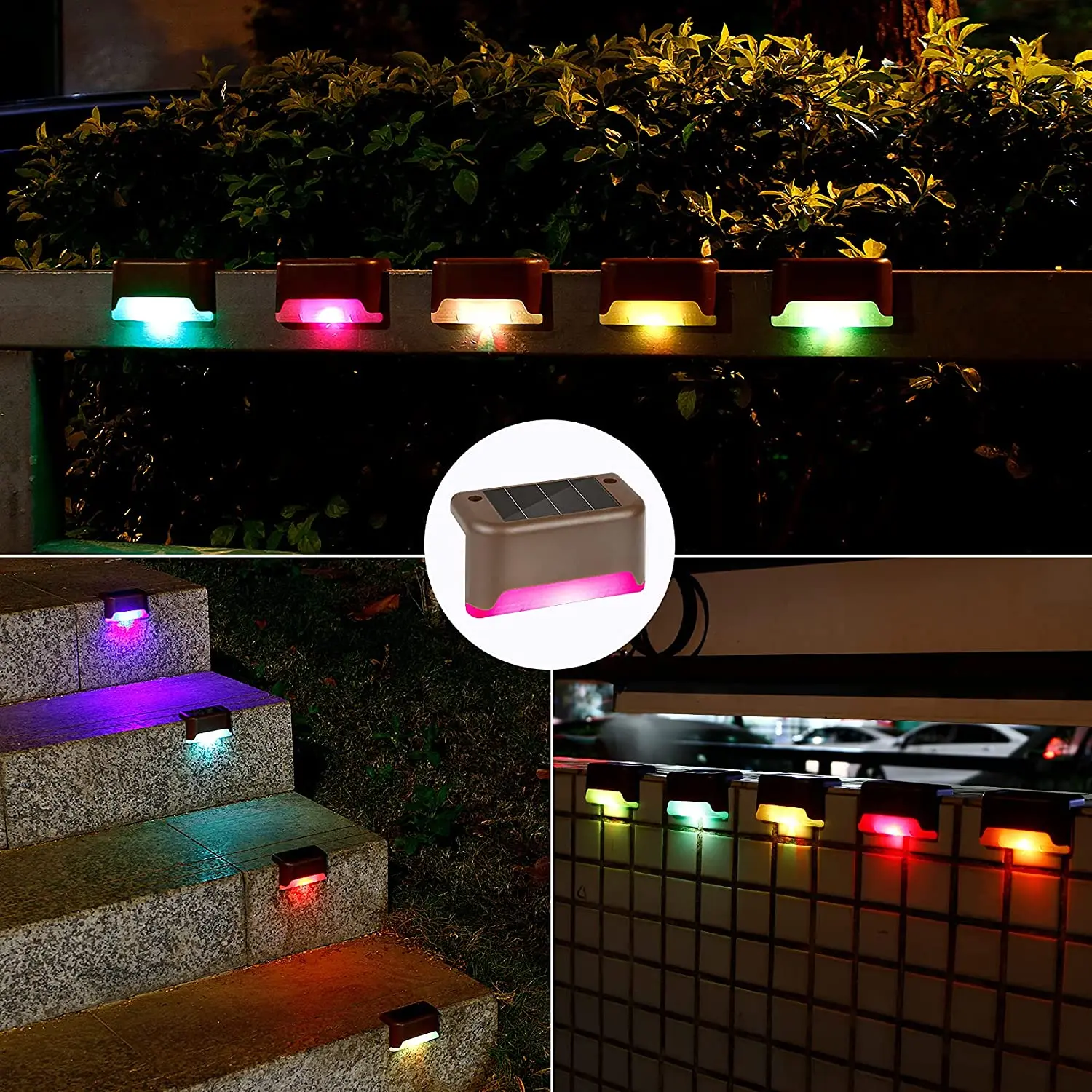 Solar Deck Lichter Wasserdichte Outdoor Licht Solar Zaun Lampe LED Treppen Licht für Garten Terrasse Yard Pfad Schritt Geländer Post