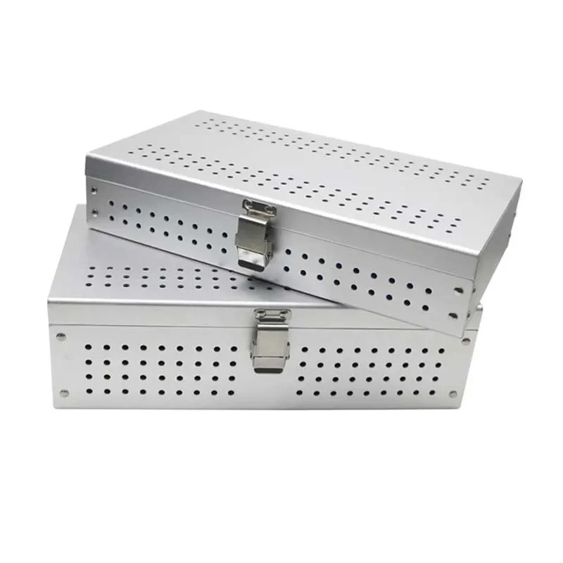 Pudełko na tacę do sterylizacji Instrumenty chirurgiczne Aluminiowe pudełko Pudełko do sterylizacji Pudełko na tacę do dezynfekcji 1szt — zdjęcie 2