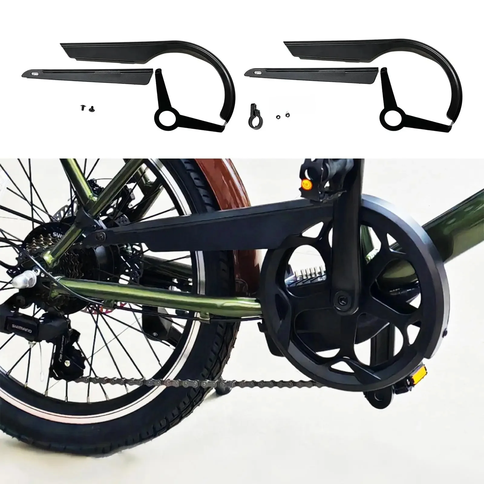 AliExpress SONONIA Bicycle Chain Cover 48-52 Universal Bicycle Chain Guard Bicycle Chain Shell Protector for Cycling Blking