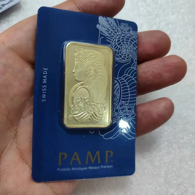 24K Gold Plated Swiss 1 Ounce Argor-Heraeus Gold Bar 1 oz  Gold Bullion Foreign Currency Gifts Coin Bullion Collection