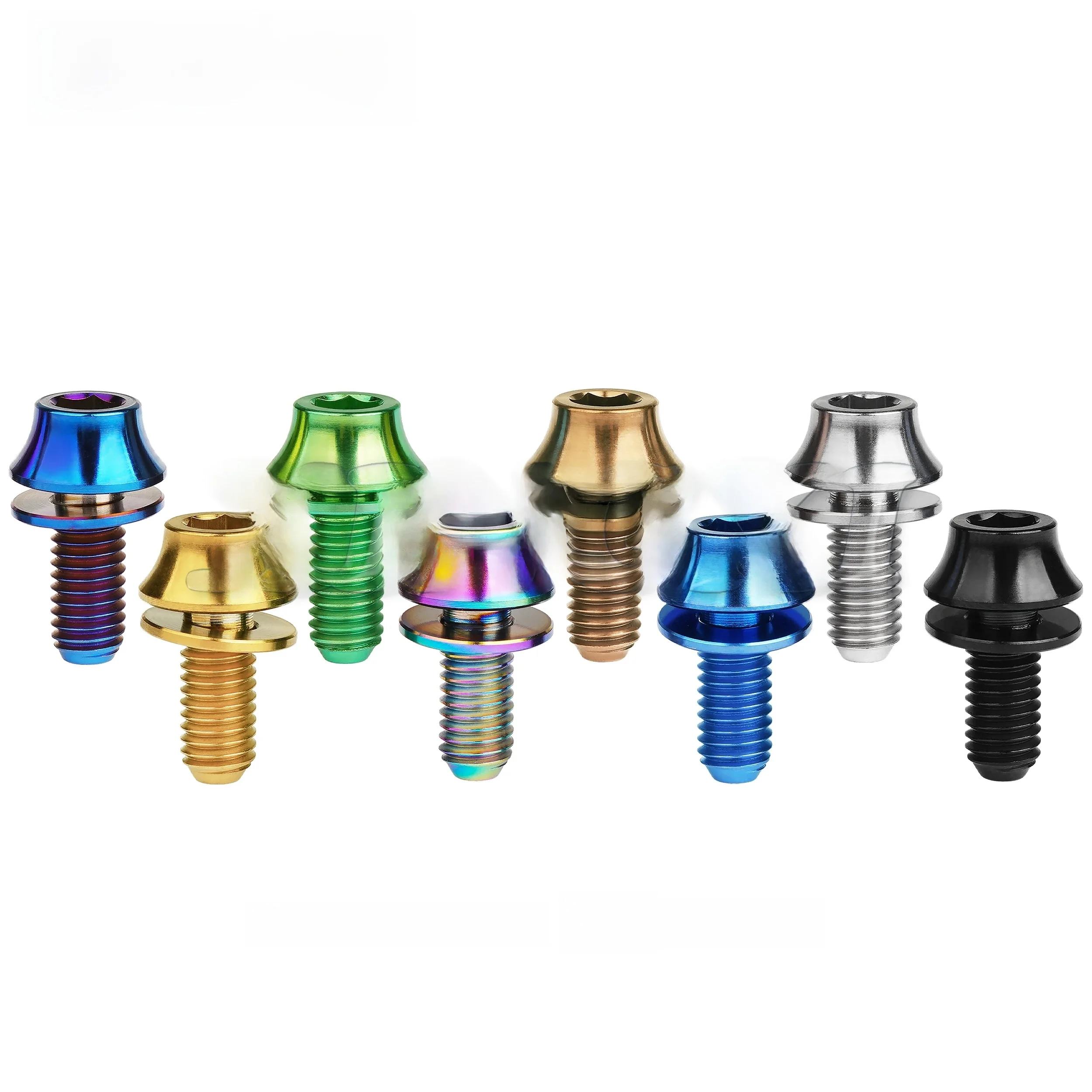 AliExpress NONE Xingxi M5x12mm Ti Alloy Bolts Titanium Screw with Washers for Bicycle Water Bottle Cage Hex Bolts Water Bottle Holder Cone Screw