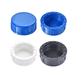 1/6/10Pcs PVC Female Thread End Cap Connector 1/2PT - 2PT End Connector PVC Pipe Plug Joint Pipe Fitting Cap for Water Pipes End
