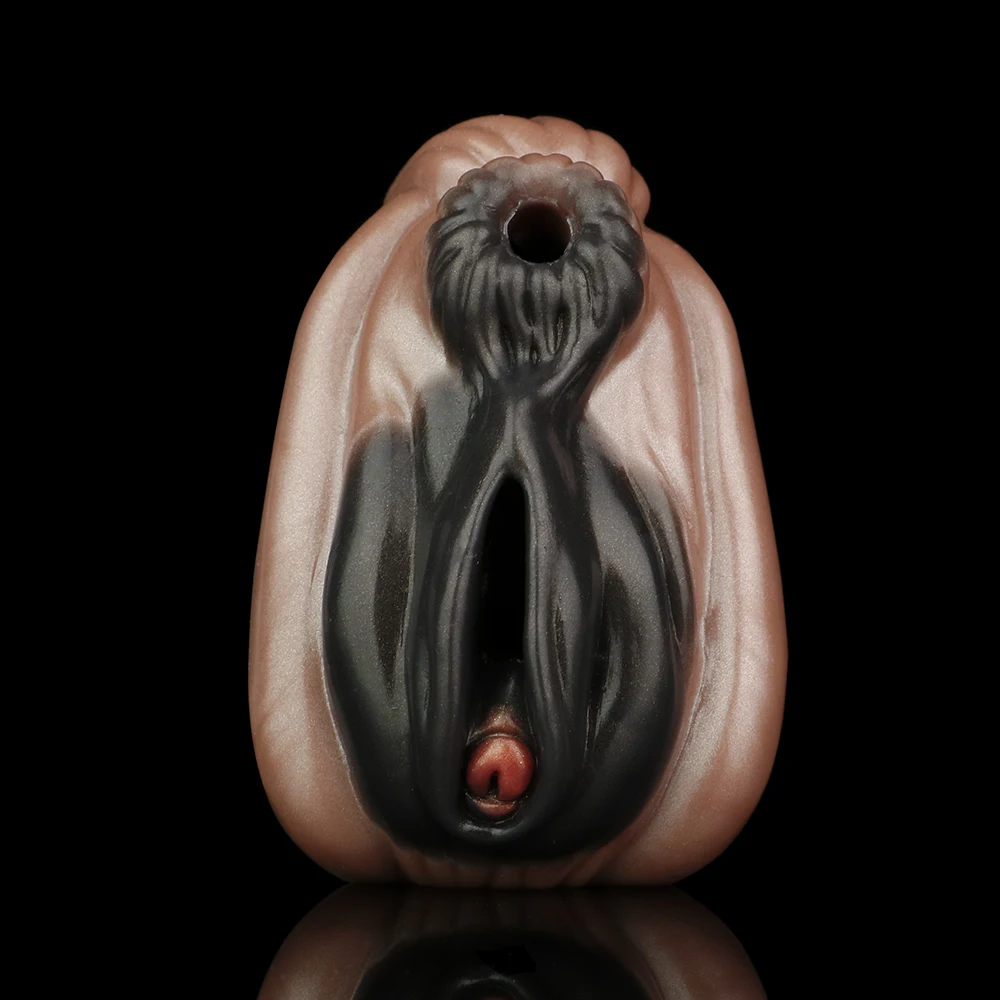 Dual Hole Male Masturbator Fantasy Horse Labia Vagina Anus Silicone Pocket Pussy Tight Sex Toys for Men Stroker Cup Adult Goods view 4