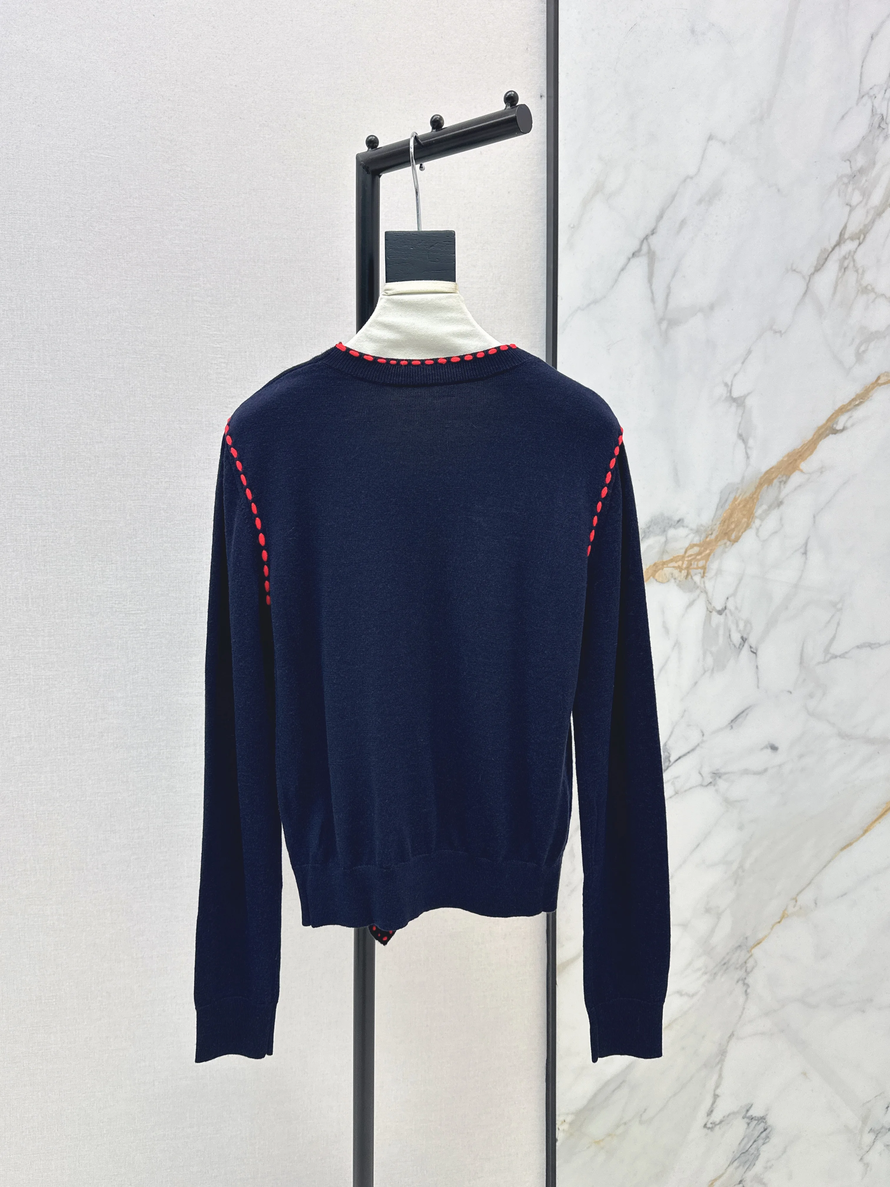 

2026 New Fashionable Preppy Style Early Spring Bunny Ear Round-neck Sweater Pullover