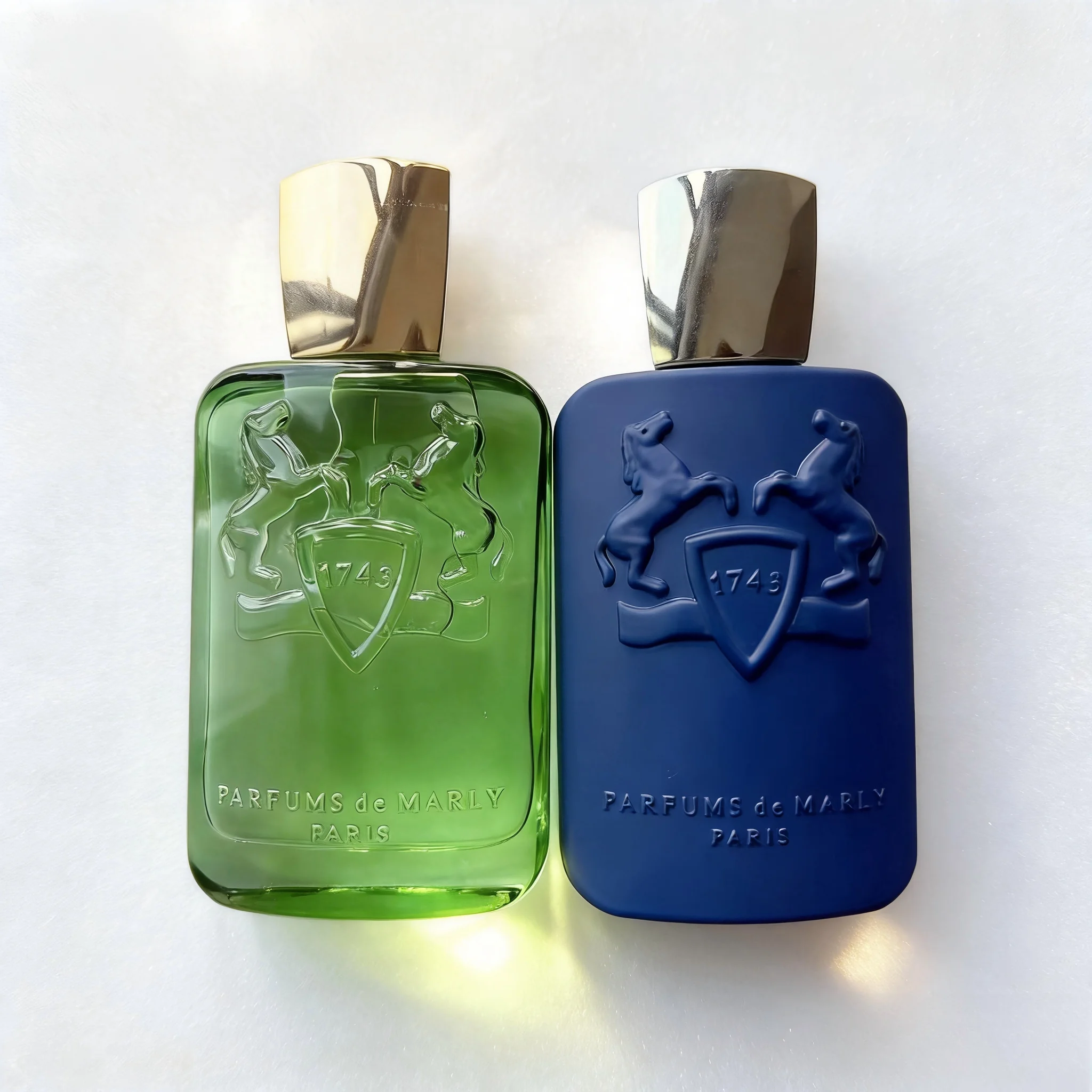 

Parfums de Marly Men Eau de Parfum, Green / Blue 2 Scents Optional Woody Fresh Masculine Long Lasting Cologne