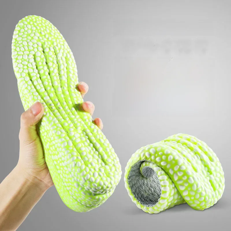 Podwyższająca wkładka do butów do biegania PU Popped Rice Particle Foam Oddychająca miękka wkładka do butów do biegania chroni kolana Szablony stóp Mężczyźni Kobiety — zdjęcie 2
