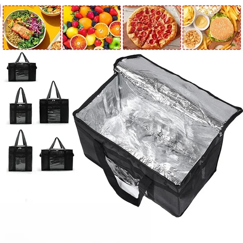 Sac isotherme thermique isolé 70L, isolation pour garder le froid, sac à déjeuner Portable de grande capacité, fermeture éclair, pique-nique Camping, sac alimentaire en feuille d'étain