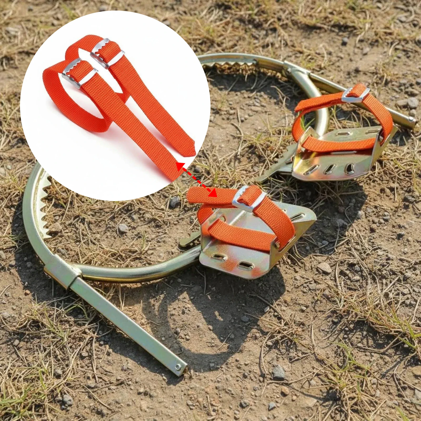 Thickened Tree Climbing Leg Straps for Climbing Utility Poles,Sturdy Durable and Wear-resistant Professional Accessories