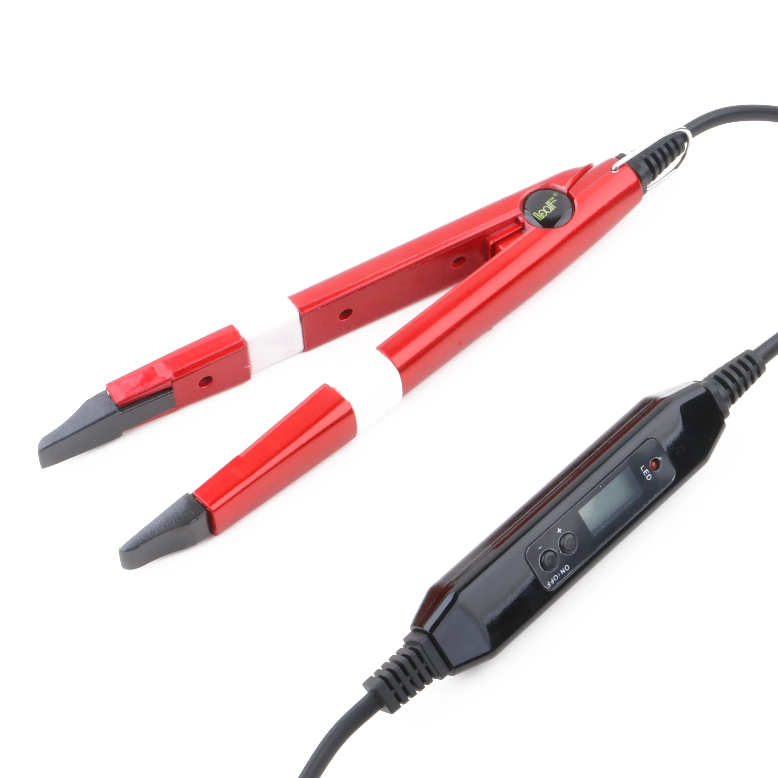 Professional Heat Hair Connector Temperature Controllable Heating Iron Heat Keratin Hair Extensions Tools LCD display Mini Iron