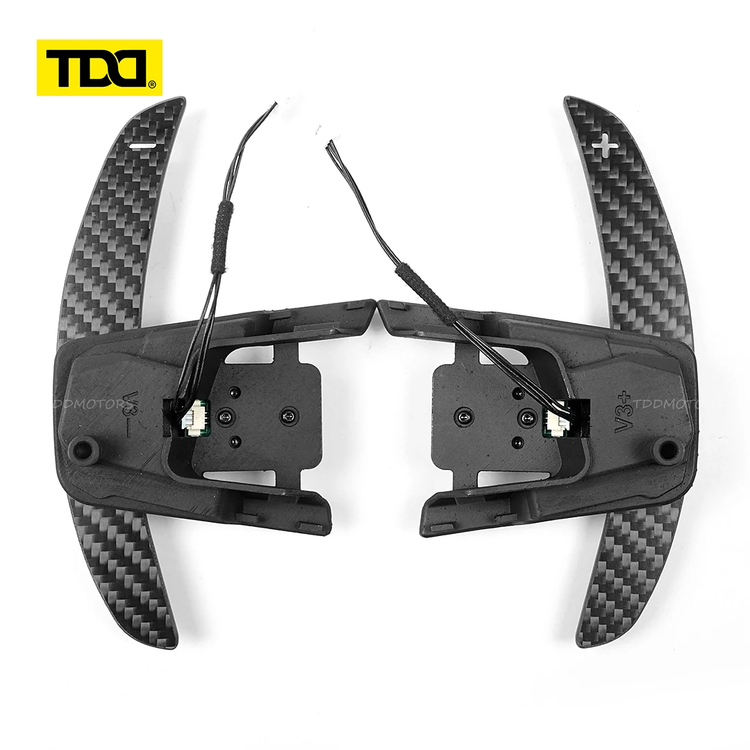 TDD Carbon Fiber Magnetic Paddle Shifters for Volkswagen GTI Golf 7 Golf R MK7/7.5 VW Scirocco Arteon Shift Paddle Extensions image 3