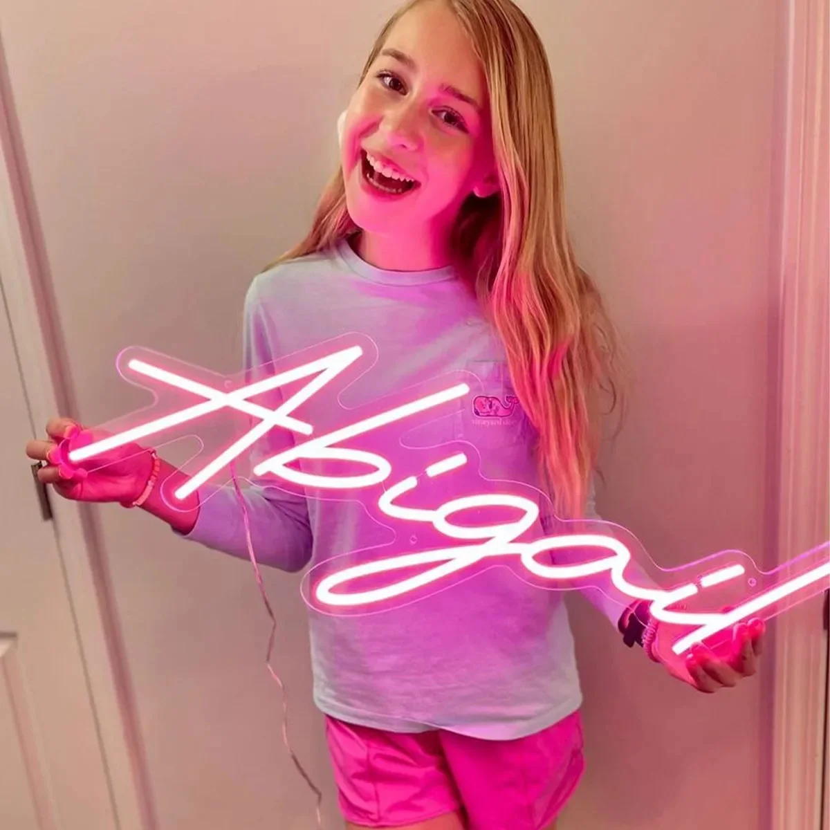 Aangepaste neon teken aangepaste neon naam led-verlichting bruiloft slaapkamer decoratie led gepersonaliseerde neon borden bar thuis kamer muur decor - afbeelding 2