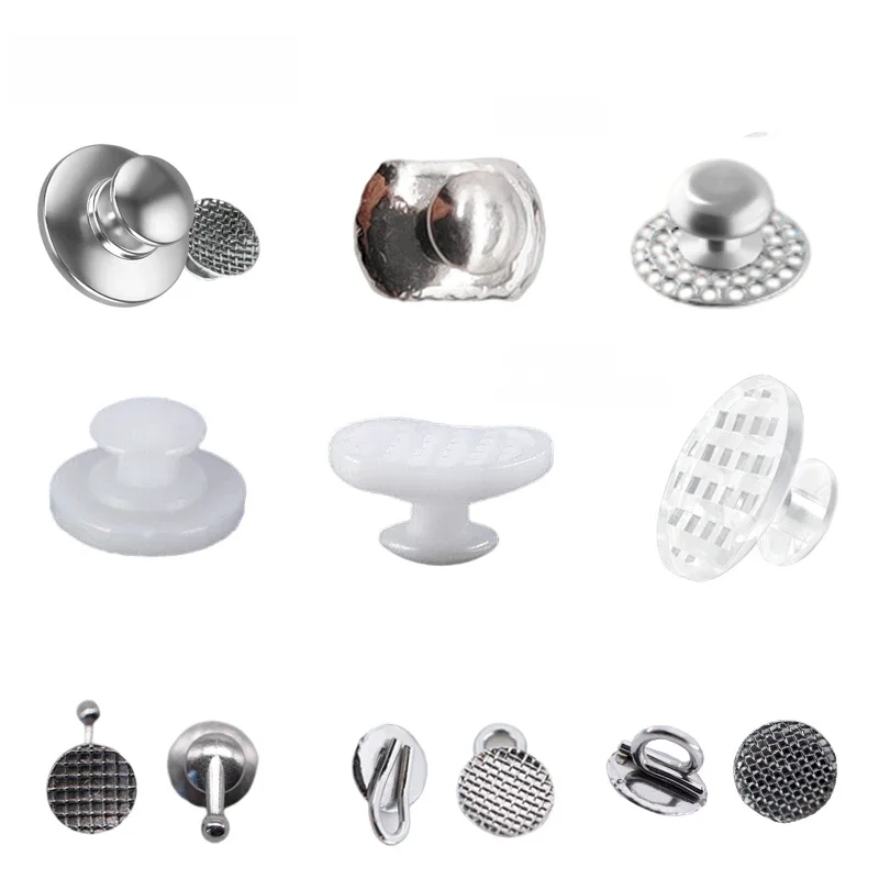 50Pcs/Box Dentst Orthodontics Dental Direct Bond Eyelet Clear Ceramic Composite Lingual Buttons Brackets Ortodoncia Tools