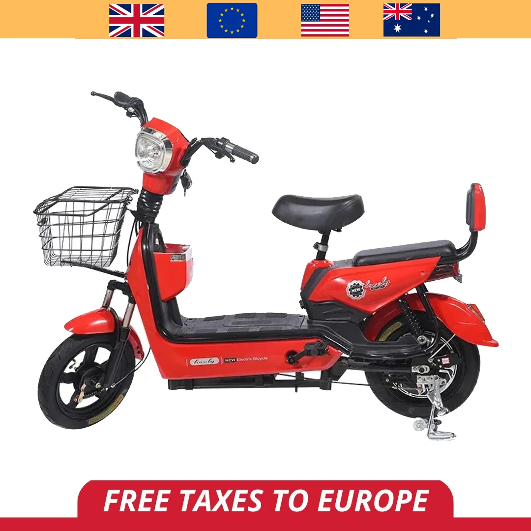 

Cheap 2 Wheels Electric Moped Scooter Bike 48V 350W Electric City Bike for Adults