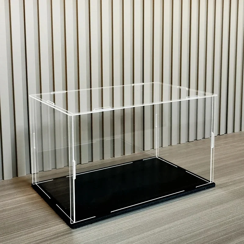 1pc Helder Acryl Vitrine Stofdicht Speelgoed Figuren Auto Vrachtwagens Bestelwagens Model Box Collectie Organizer Aanrecht Show Box - afbeelding 2