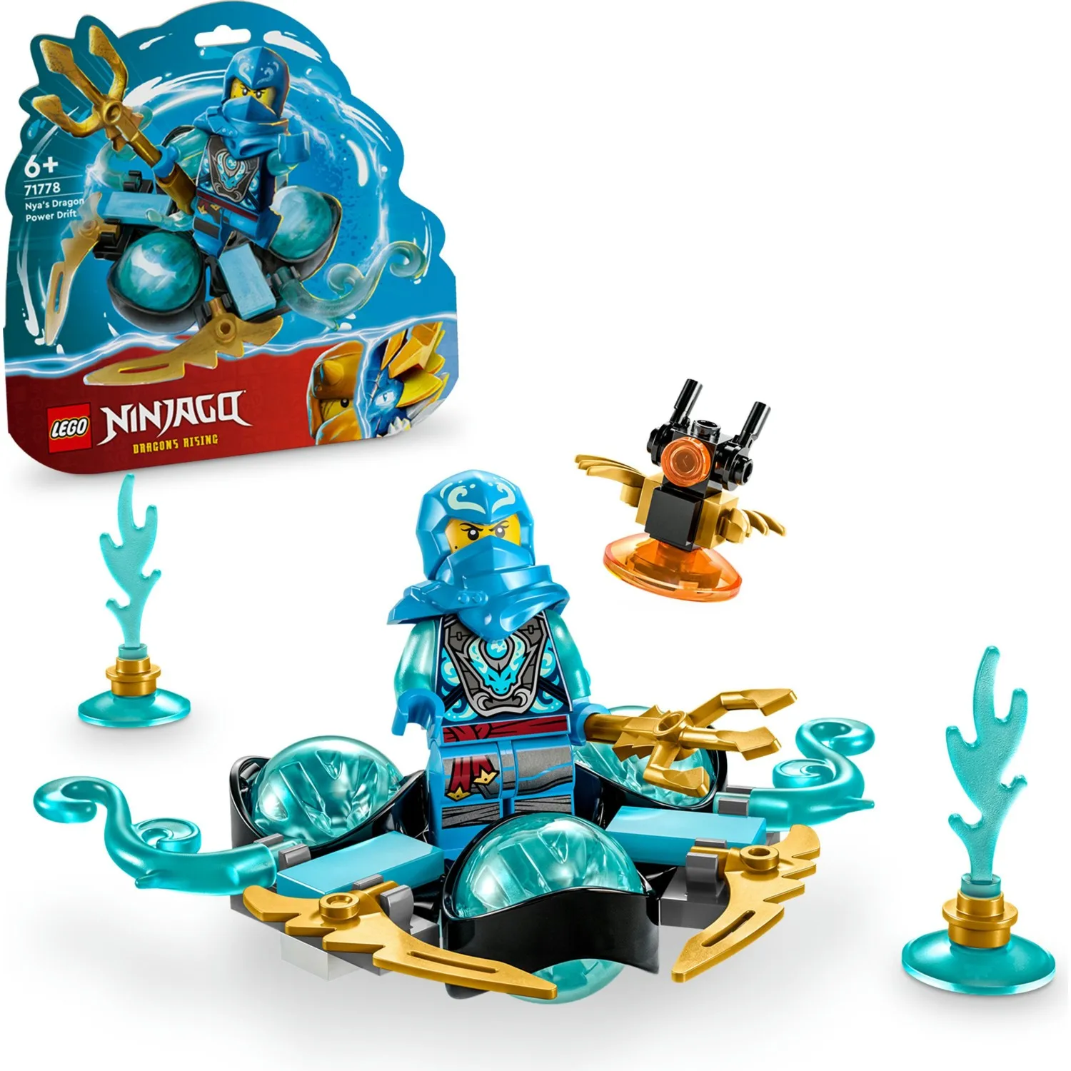 LEGO 71778 NINJAGO Nya's Dragon Power Spinjitzu Drift Set – מבחן ותوصיה מפורט