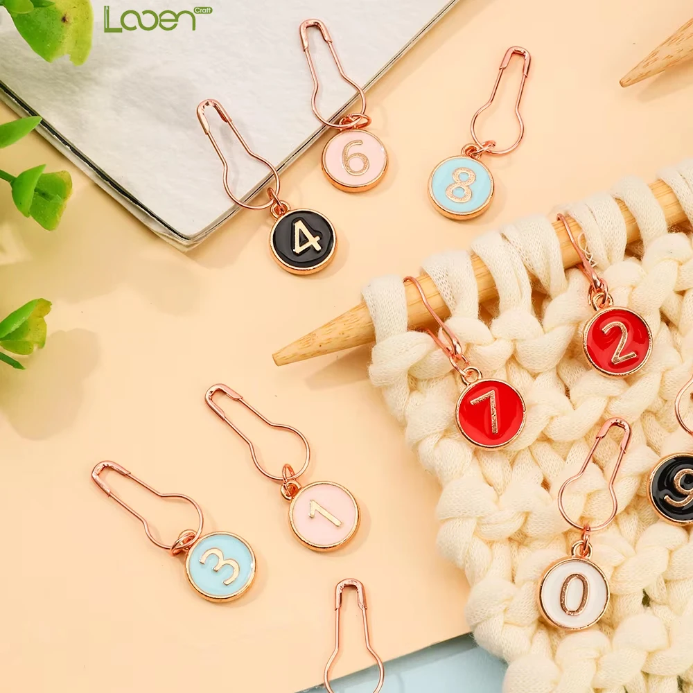 10 sztuk/paczka narzędzia dziewiarskie mała klamra klips igłowy klamra Pin Marker klamra Marker Pin Anti-odblokowanie klamra sweter licznik znak