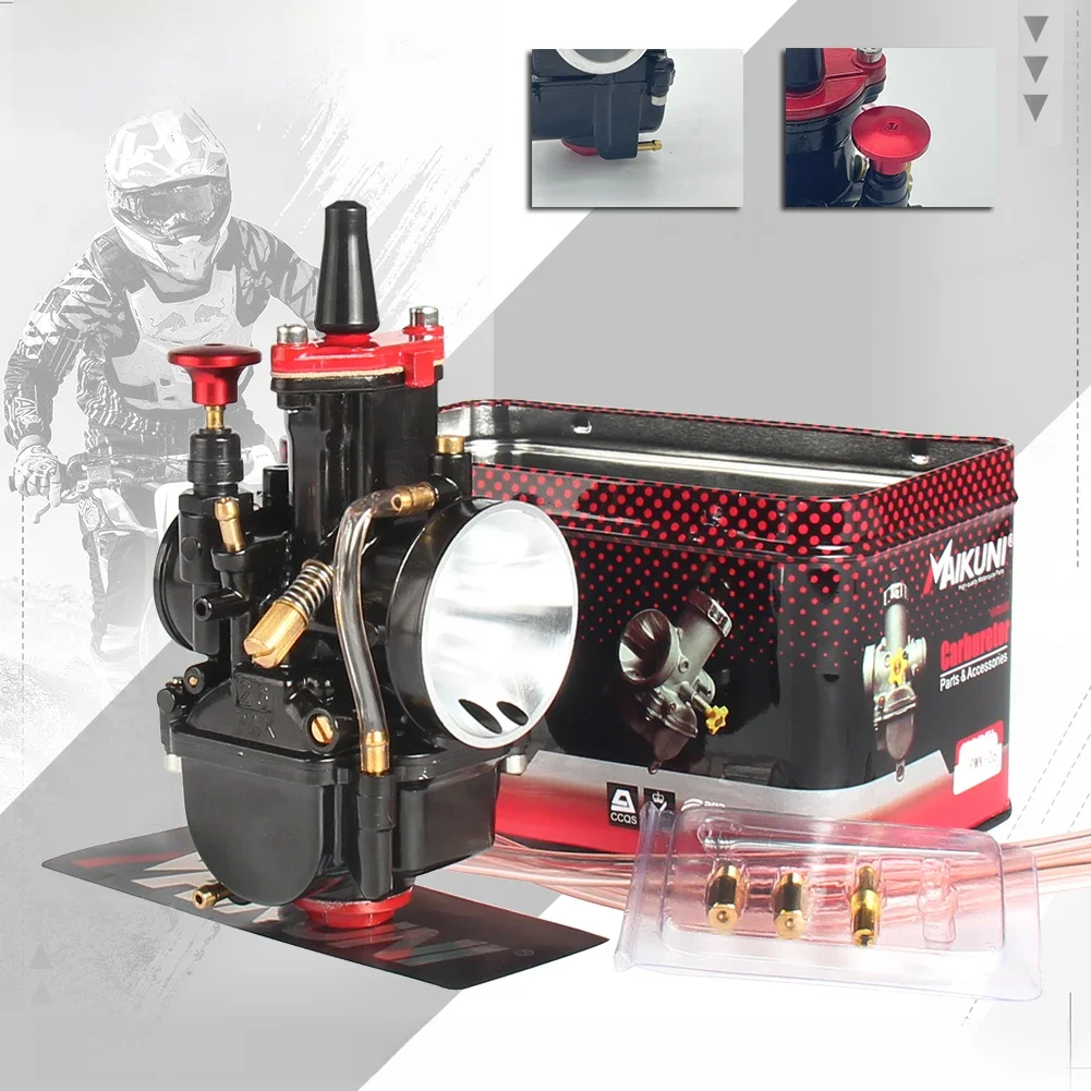 PWK-Carburateur Universel avec Jet Puissant pour Moto KTM, Yamaha Mikuni Koso RL, 21 24 26 28 30 32 34 2T 4T, 70cc à 350cc