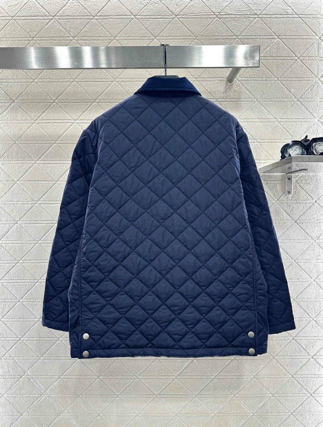 

Women's new corduroy collar cotton jacket windproof and waterproof nylon fashionable cotton jacket