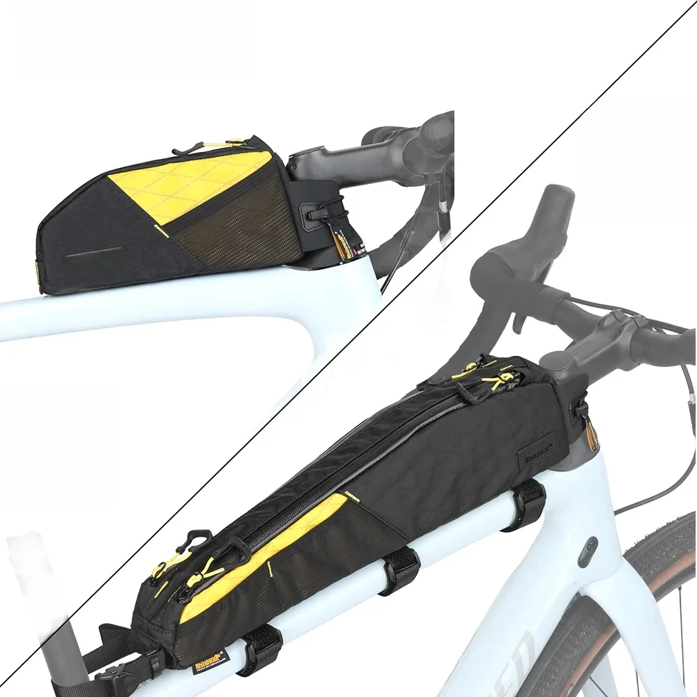 AliExpress Rhinowalk Bike Top Tube Bag 1.2L/2.1L SplashProof Cycling Frame Bag Fits For 18 Inch or Larger Frame MTB Road Bike