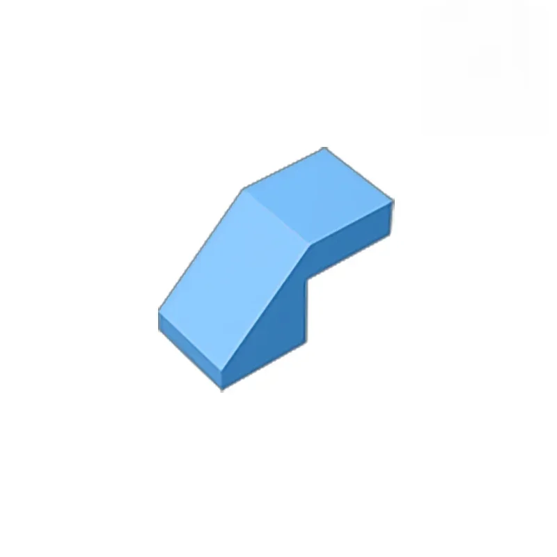 Gobricks GDS-1484 Pente 45 2 x 1 avec Découpe sans Goujon compatible 28192 pièces de jouets pour enfants