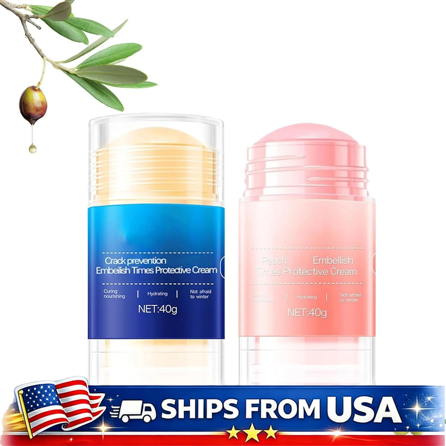 Reparaturstift für Rissige Fersen Feuchtigkeitsspendende Fußpflege Hydratisierender Anti-Riss-Balsam für Trockene Füße und Fersenhaut