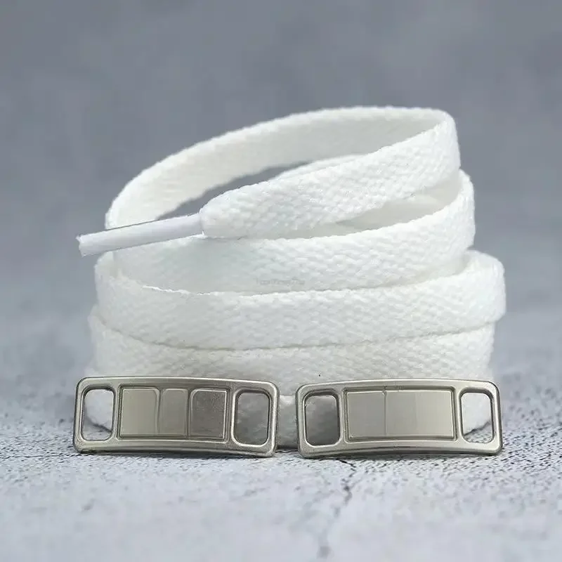 Combinaison de lacets AF1, 4 pièces, noir et blanc, lacets originaux et décoration de chaussures, costume, baskets, accessoires de chaussures de l'armée de l'air