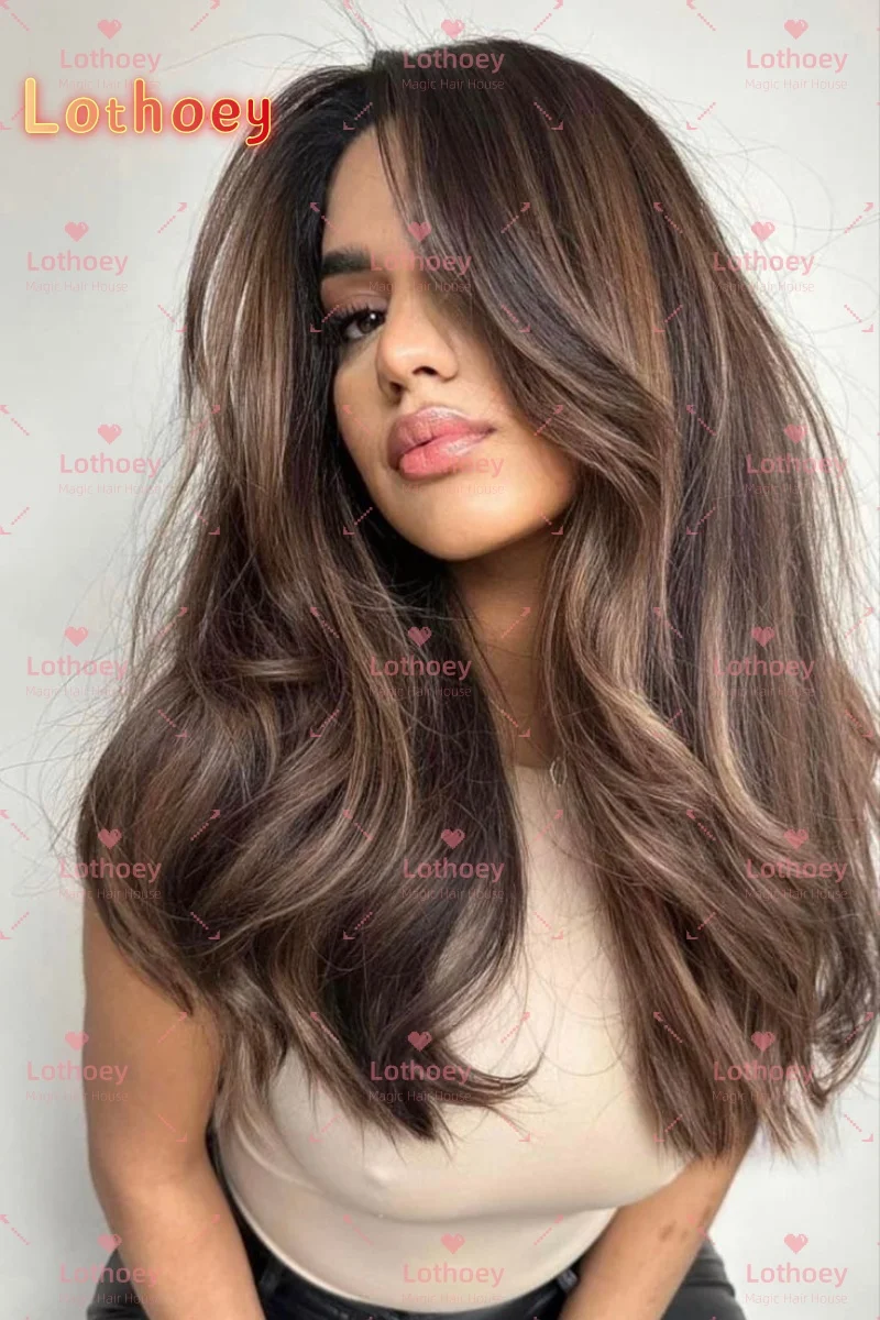 Peluca humana teñida con pelo ondulado y rizado, color marrón chocolate, brillo natural, temperamento suave, adecuada para la vida diaria de las mujeres