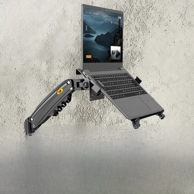 2 w 1 NB NEW F80 + FP-2 do monitora 17-30' + uchwyt na laptopa 10'-17' do komputera stacjonarnego, stojak na notebooka, zacisk do laptopa — 2