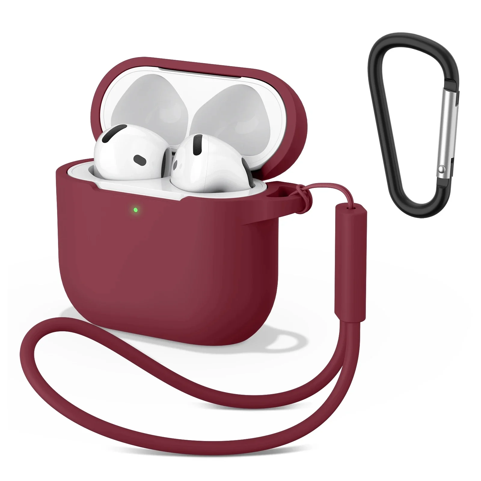 Silikonhüllen für Apple Airpods 4, Kopfhörer-Zubehör, kabellose Bluetooth-Headset-Abdeckung für Apple Air Pods 4, Schutzhülle