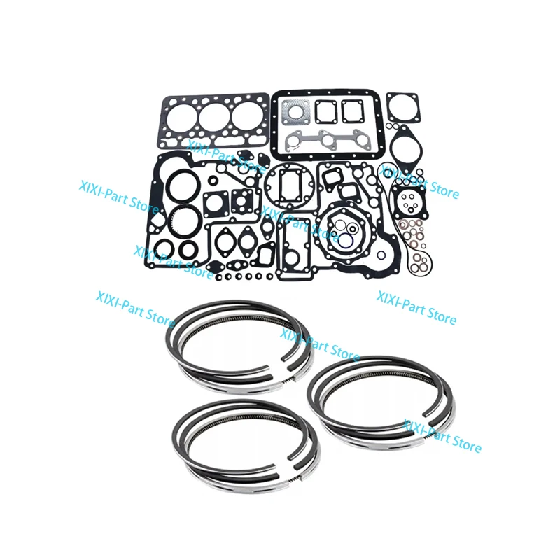 

D950 Full Gasket Set & Piston Ring 75*2HK+1.5+4 For Kubota Engine With Cylinder Head Gasket Tractor Overhaul Rebuild Kit