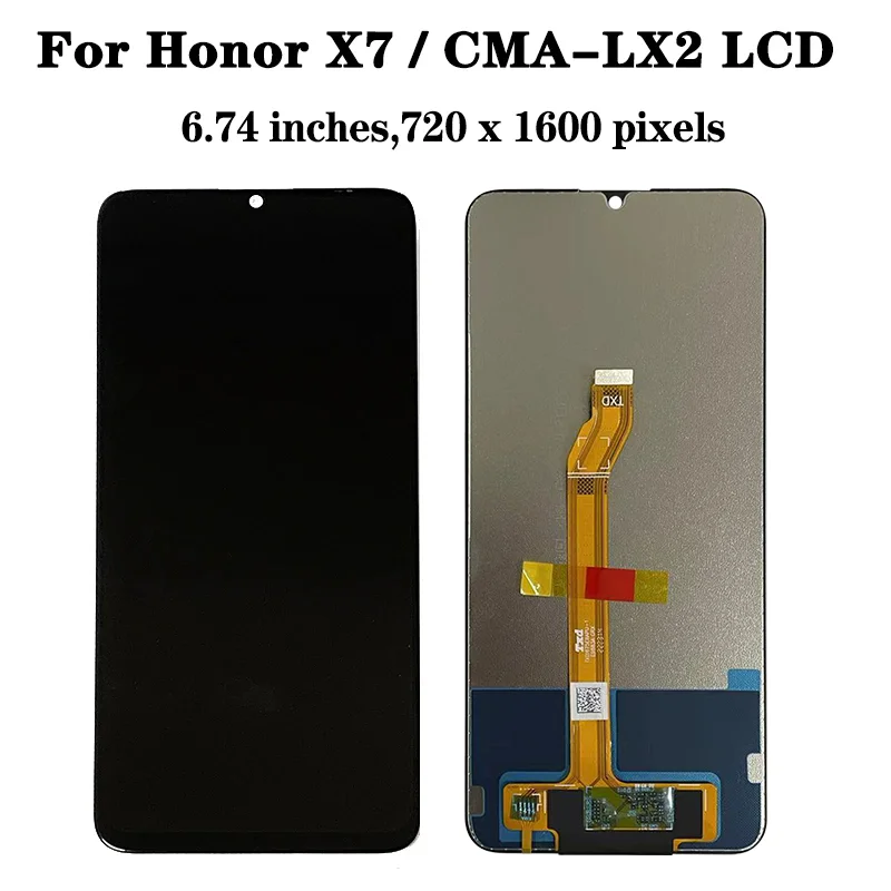 화웨이 아너 X7 CMA-LX2 LCD 디스플레이 화면, 터치 스크린 패널 디지타이저, HonorX7 CMA-LX1 LCD 프레임 디스플레이, 6.74 인치 신제품