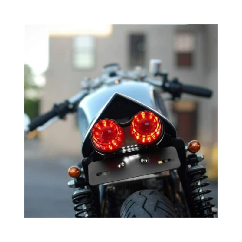 Universal 12V Motorcycle  LED Brake Tail Light Signal Lights LED Integrated Tail Light with License Plate Bracket