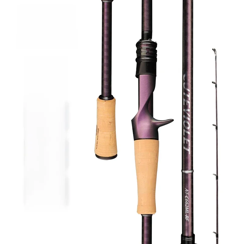 Reiner acuteviolet regulärer schnell wirkender Stab tz Ring Titan rahmen 6ft Spinnen und Gießen Bass