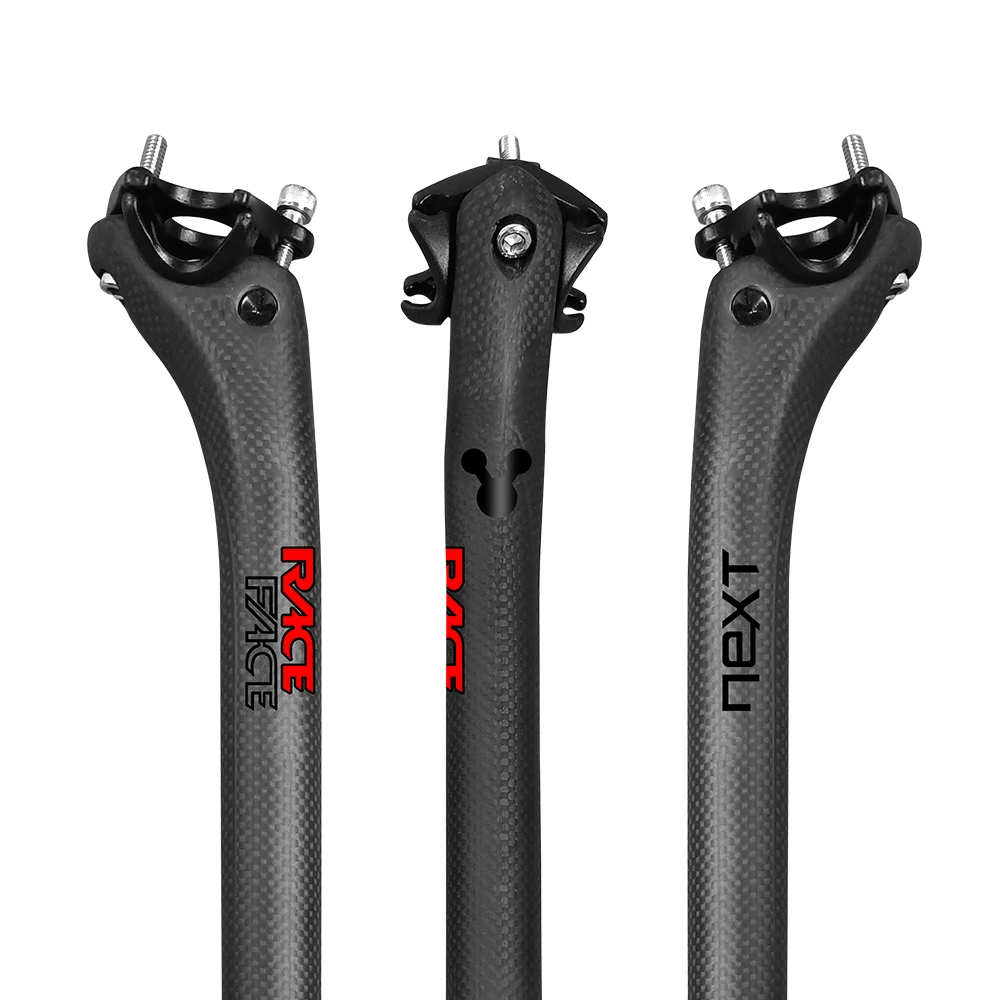 

New Mountain/road Bike 3K Full Carbon Fiber Seatpost, Carbon Fiber Bicycle Seatpost, 27.2/30.8/31.6mm, 25mm Offset Seatpost