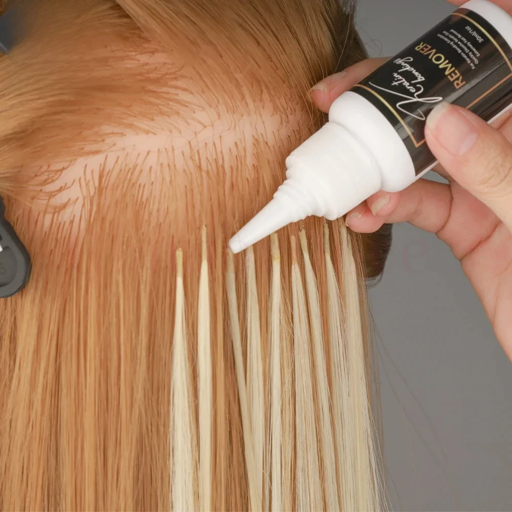 30ml płyn do usuwania kleju keratynowego do skutecznego czyszczenia usuwanie silne przedłużanie włosów środek do usuwania kleju rozwiązanie do usuwania kleju do włosów — zdjęcie 2