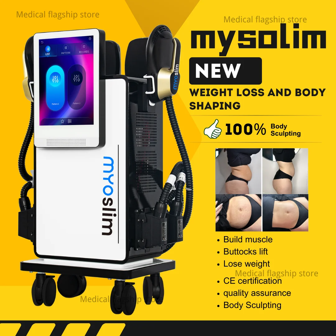 

Myoslim 15 T 6500W Neo RF EMS Black Gold Sculpt Machine Fat Body Slimming Technology Muscle Stimulation Sculpting