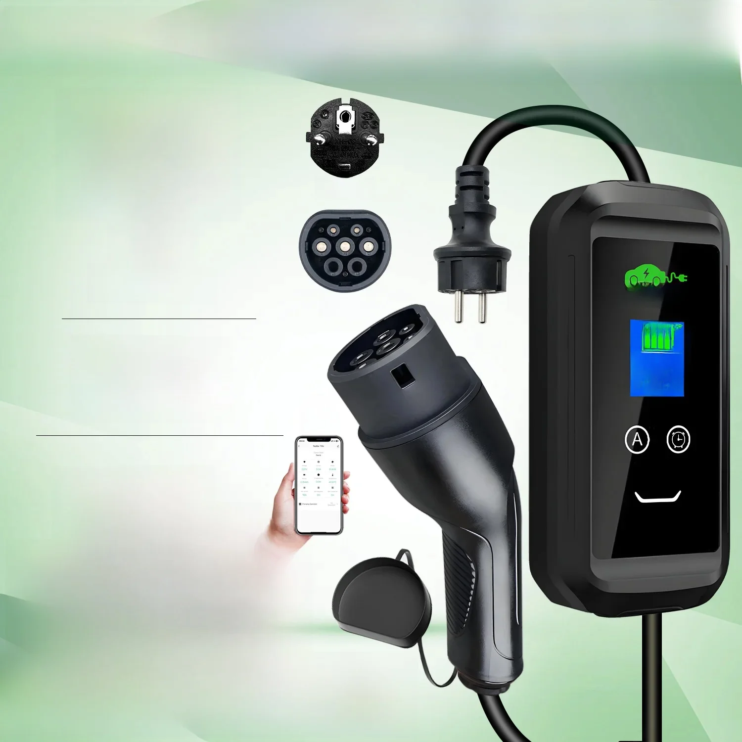 Chiefleed EV-oplader 16A 3,6KW Type 2 Muurdoos Tuya-app Wifi Thuis opladen Elektrisch voertuig Hybride auto's Totale lengte 20M - afbeelding 2