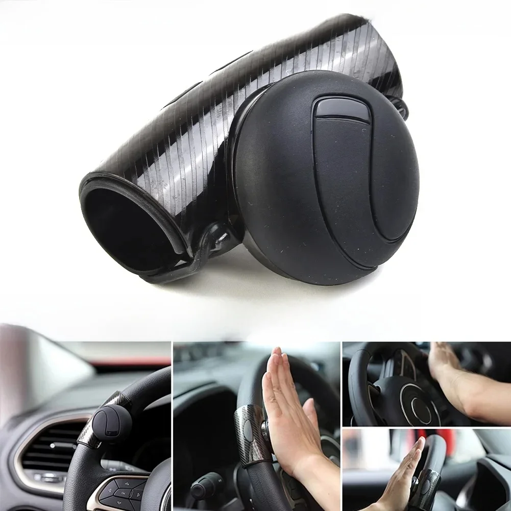 Gałka obrotowa kierownicy Pomocniczy wspomagacz kierownicy Uchwyt kierownicy Wzmacniacz kierownicy 85 * 55 mm Kierownica samochodowa Spinner ABS — zdjęcie 2