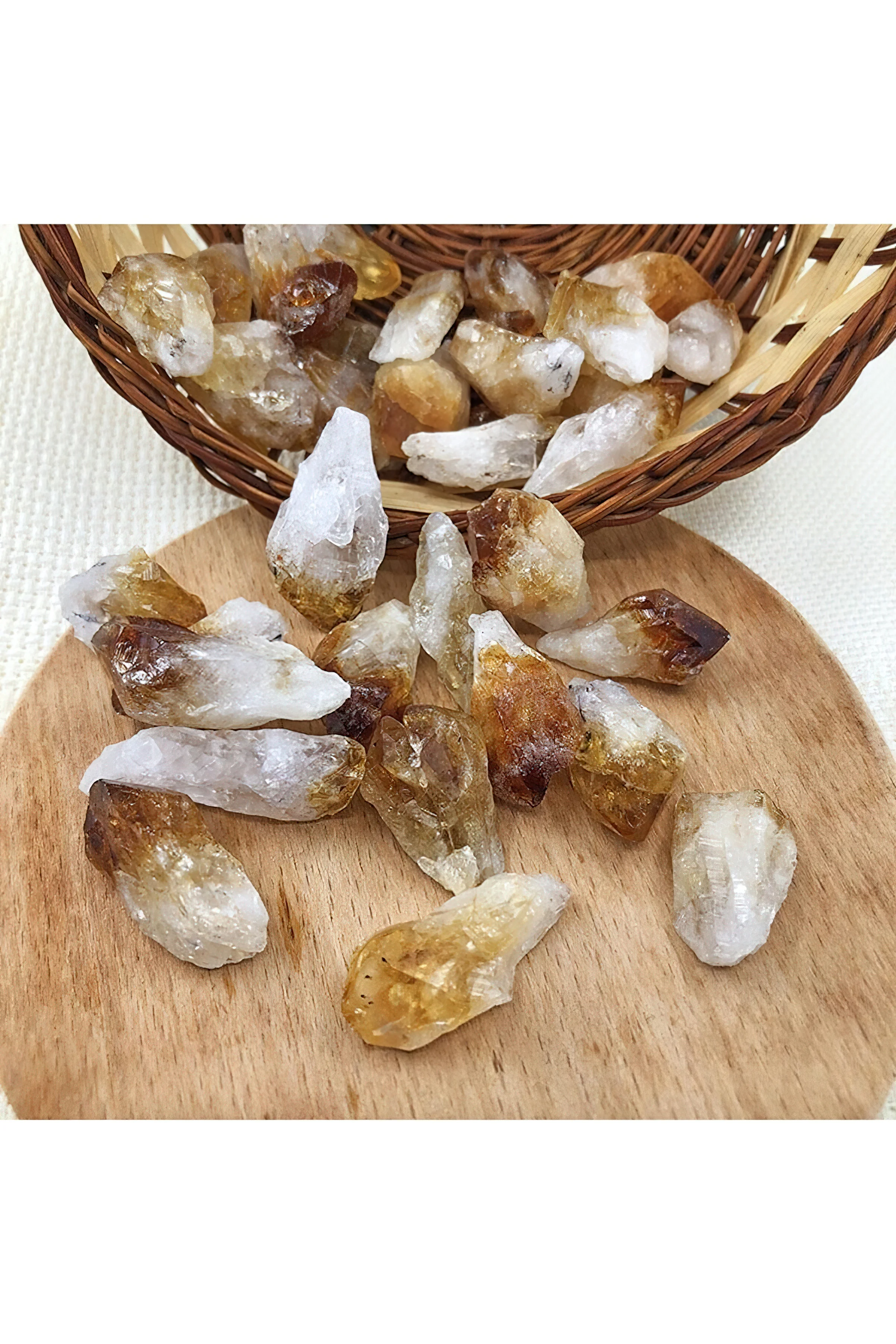 50G 2-3Cm Batu Citrine Brasil Alami Kristal Kuarsa Kuning Titik Kasar Batu Permata Curah Spesimen Mineral Penyembuhan Bahan DIY
