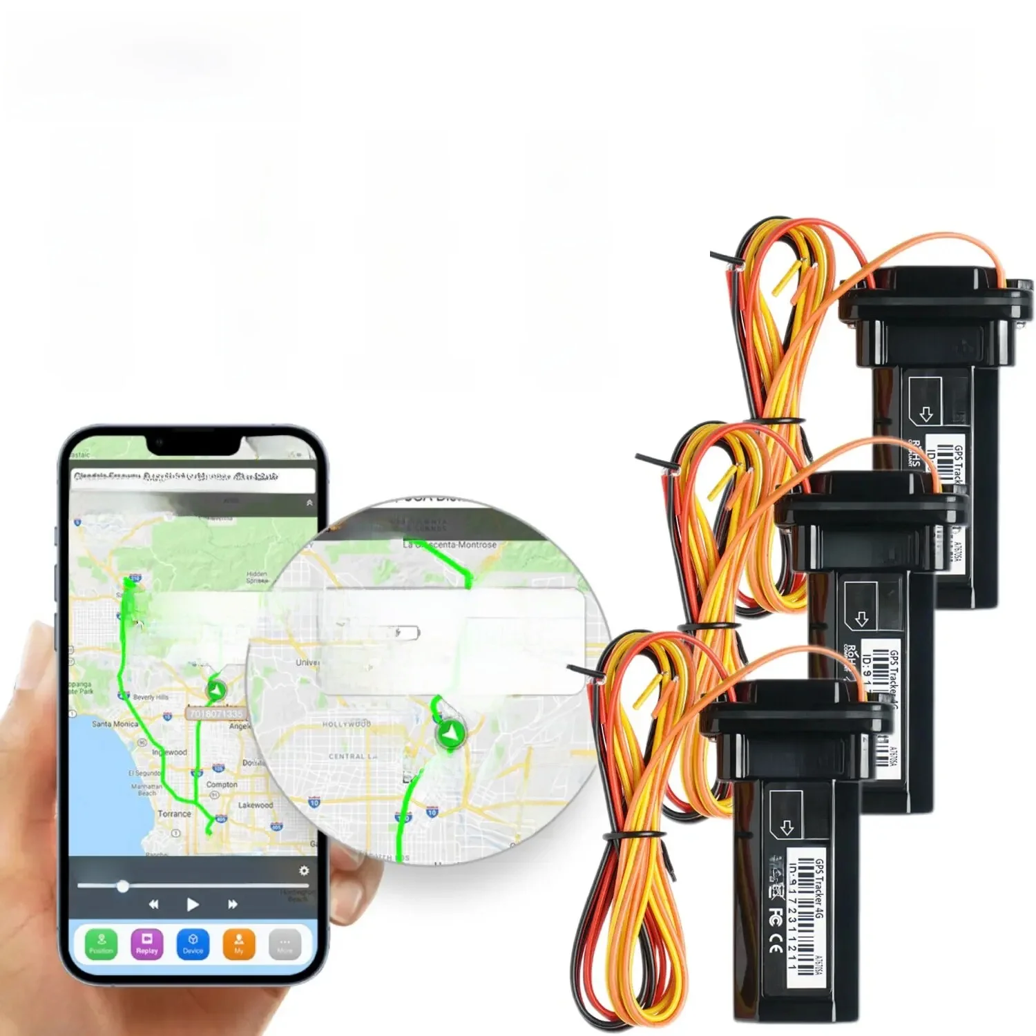 4G SinoTrack 3 eenheden ST-901L Mini Auto Tracker voor Auto SUV Truck Bus GPS 4PIN Relais voor Cut motor - afbeelding 2