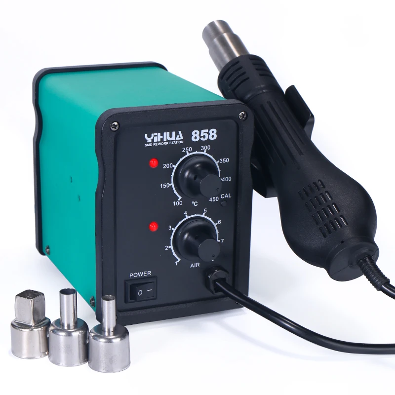 Yihua Melt Tin Hot Air Gun Desoldering Station Welding Equipment BGA Rework Station for Repair and Welding Work Heat Gun