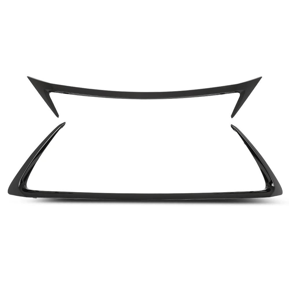 Front Grille Molding Outer Trim Gloss Set 2pcs Fit For 2014-2017 Lexus CT200H